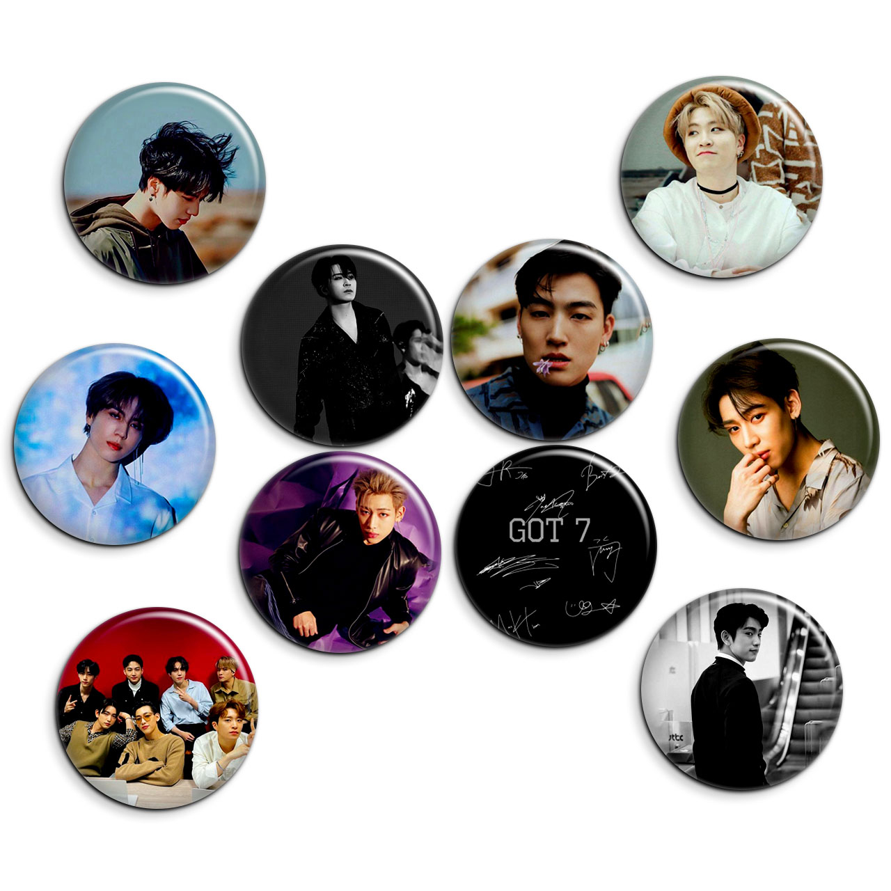 پیکسل پرمانه طرح GOT7 کد pmg.5496 مجموعه 10 عددی