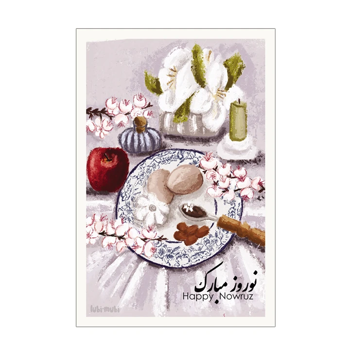 کارت پستال لوبی موبی طرح نوروز مدل N003
