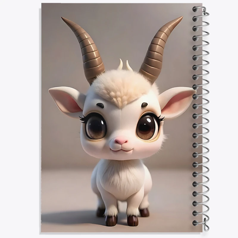 دفتر لیست خرید 50 برگ خندالو طرح قوچ کیوت کد F7765