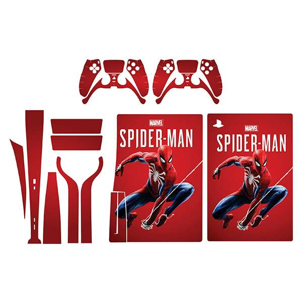 برچسب کنسول بازی ps5 توییجین وموییجین مدل Spider Man 01