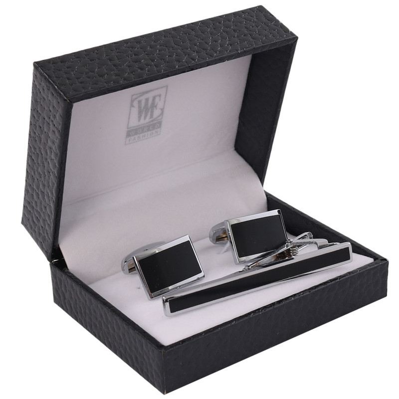 ست دکمه سردست و گیره کراوات مردانه ورد فشن مدل PJ-105287 ست دکمه سردست و گیره کراوات مردانه ورد فشن مدل PJ-105287