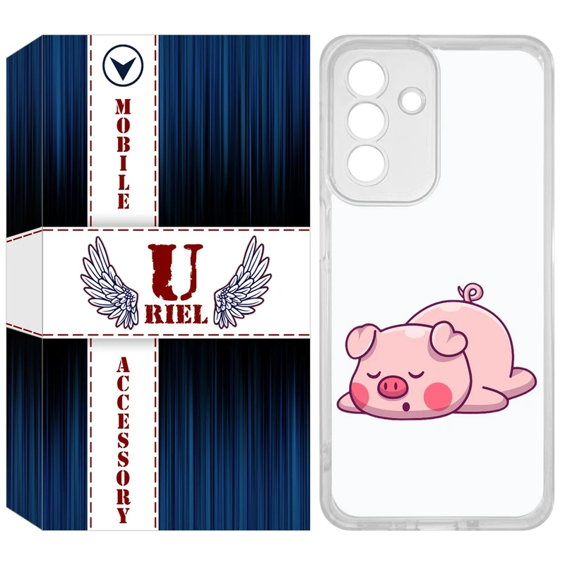 کاور یوریل مدل Clear کد 42 طرح پیگی مناسب برای گوشی موبایل سامسونگ Galaxy A56