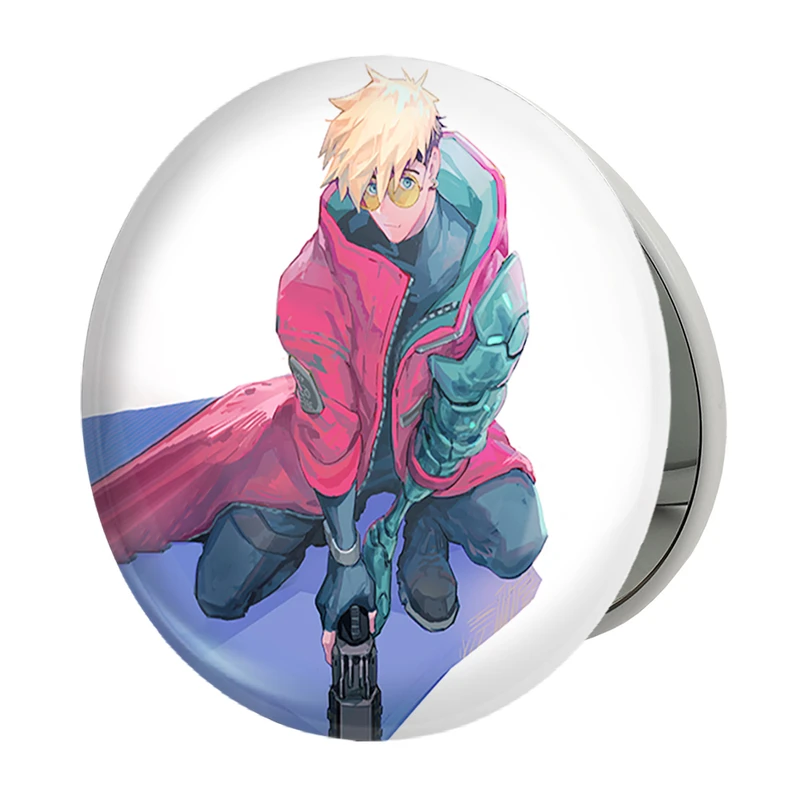 آینه جیبی خندالو طرح وش انیمه تریگان (Trigun) مدل تاشو کد 36213