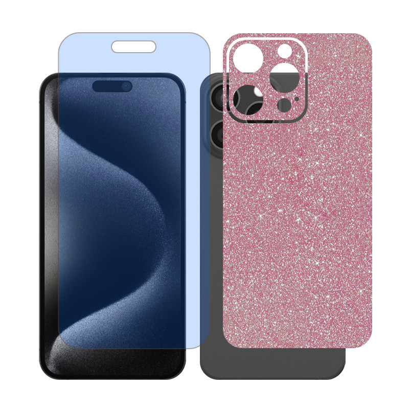 محافظ صفحه نمایش مات آنتی بلو گلس مدل Together مناسب برای گوشی موبایل اپل iPhone 16 Pro Max به همراه برچسب پوششی پشت گوشی