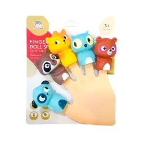 اسباب بازی مدل عروسک انگشتی طرح حیوانات فانتزی کد S12 مجموعه 5 عددی 