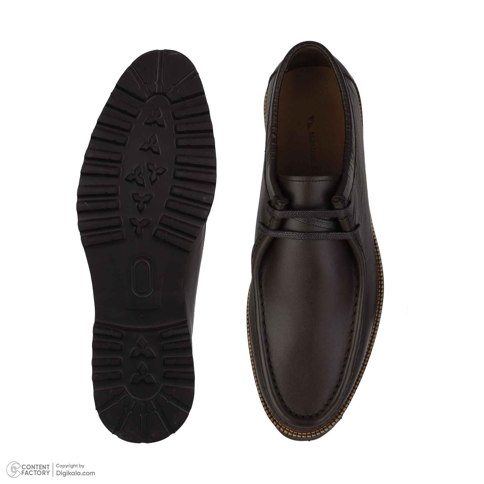 کفش مردانه چرم مشهد مدل j6198-091 -  - 5