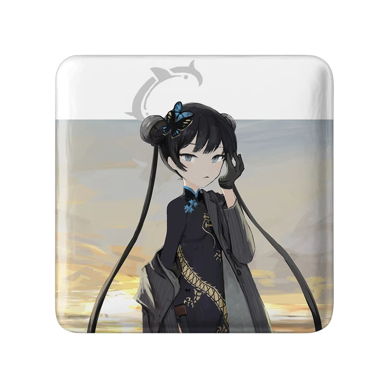 پیکسل خندالو طرح بازی آرشیو آبی (Blue Archive) مدل مربعی کد 34299