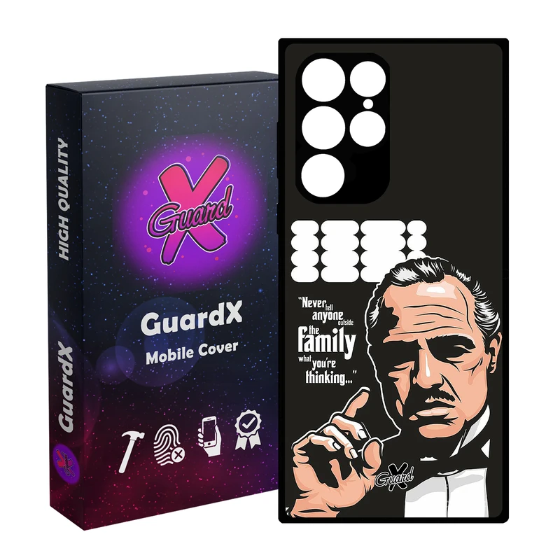 کاور گارد ایکس طرح God Father مدل Glass10197 مناسب برای گوشی موبایل سامسونگ Galaxy S23 Ultra