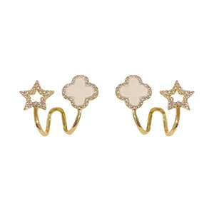 گوشواره زنانه مدل ستاره و 4 گل کد 00931