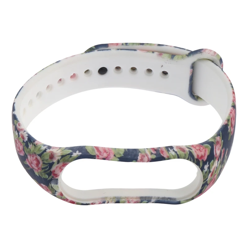 بند مدل گل مناسب برای مچ بند‌ هوشمند شیائومی Mi band 5/6/7 
