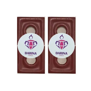 رنگ تزئین شمع دارینا مدل مکعبی مجموعه 4 عددی
