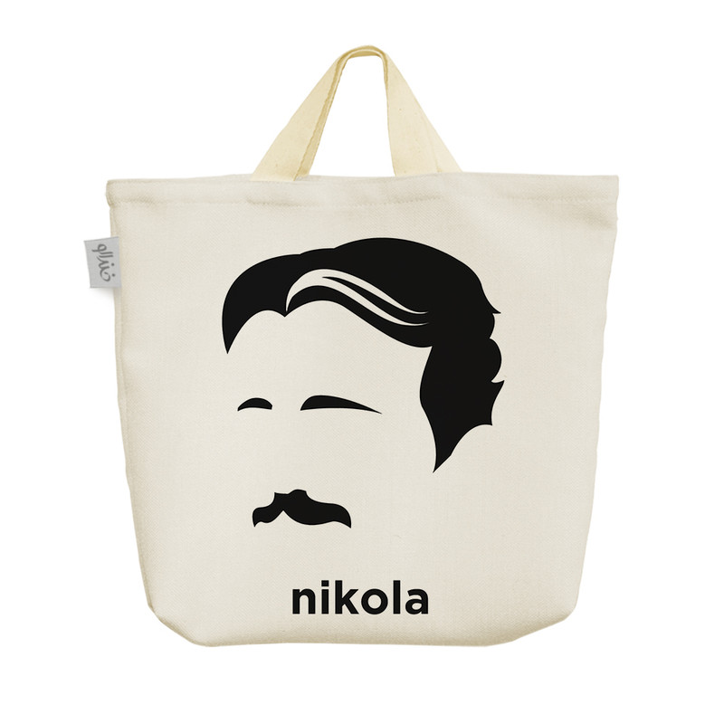 ساک خرید خندالو مدل نیکولا تسلا Nikola Tesla کد 3511