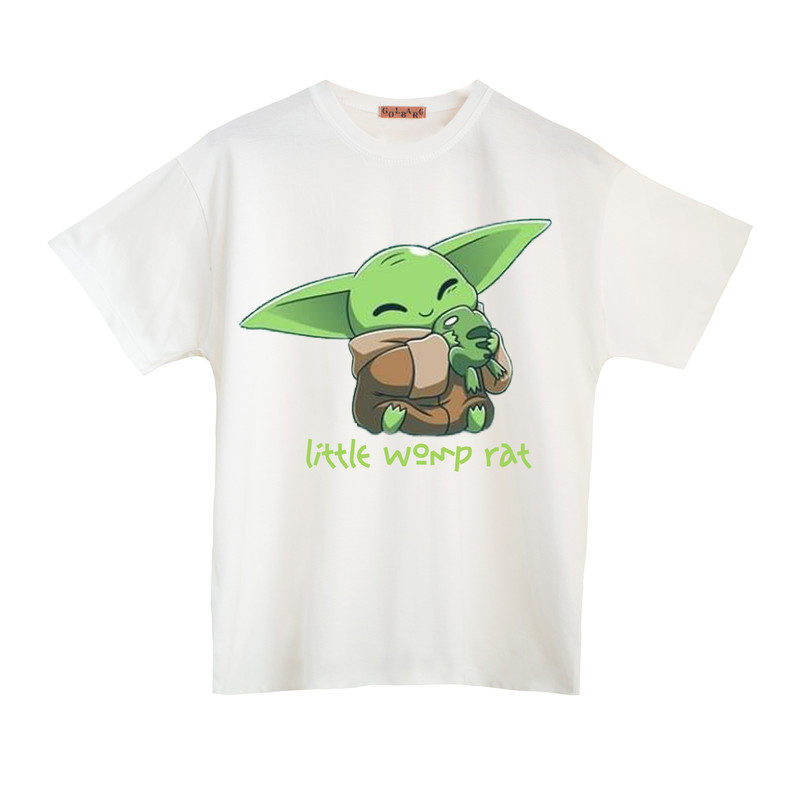 تی شرت آستین کوتاه زنانه مدل بیبی یودا