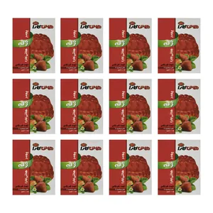 پودر ژله توت فرنگی هاتی کارا - 100 گرم بسته 12 عددی