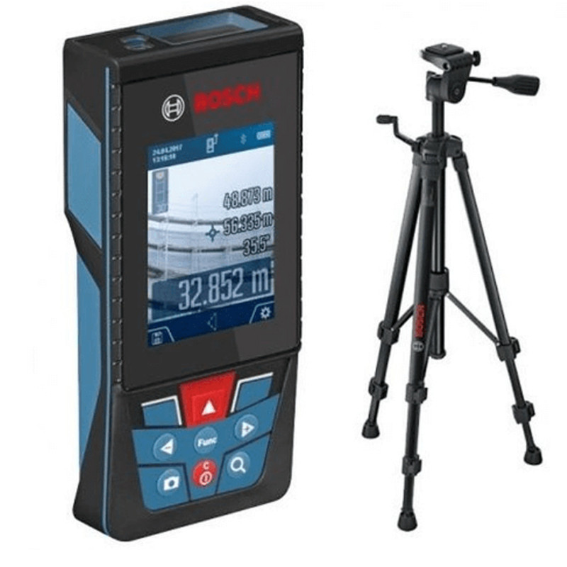 متر لیزری بوش مدل GLM 120 C Professional + BT 150 به همراه سه پایه متر لیزری بوش مدل GLM 120 C Professional + BT 150 به همراه سه پایه