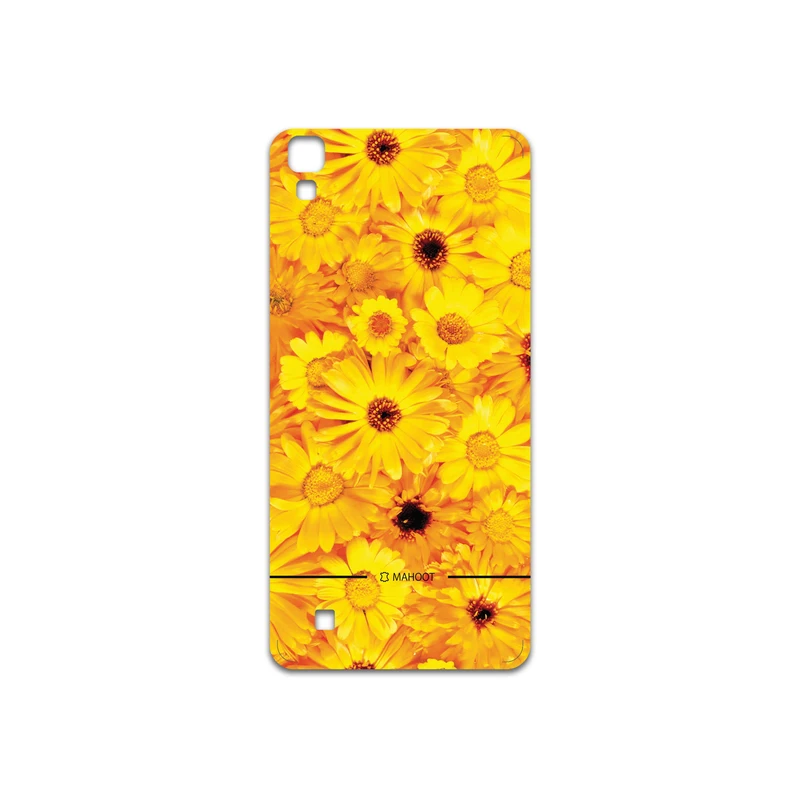 برچسب پوششی ماهوت مدل Yellow-Flower مناسب برای گوشی موبایل ال جی X Power