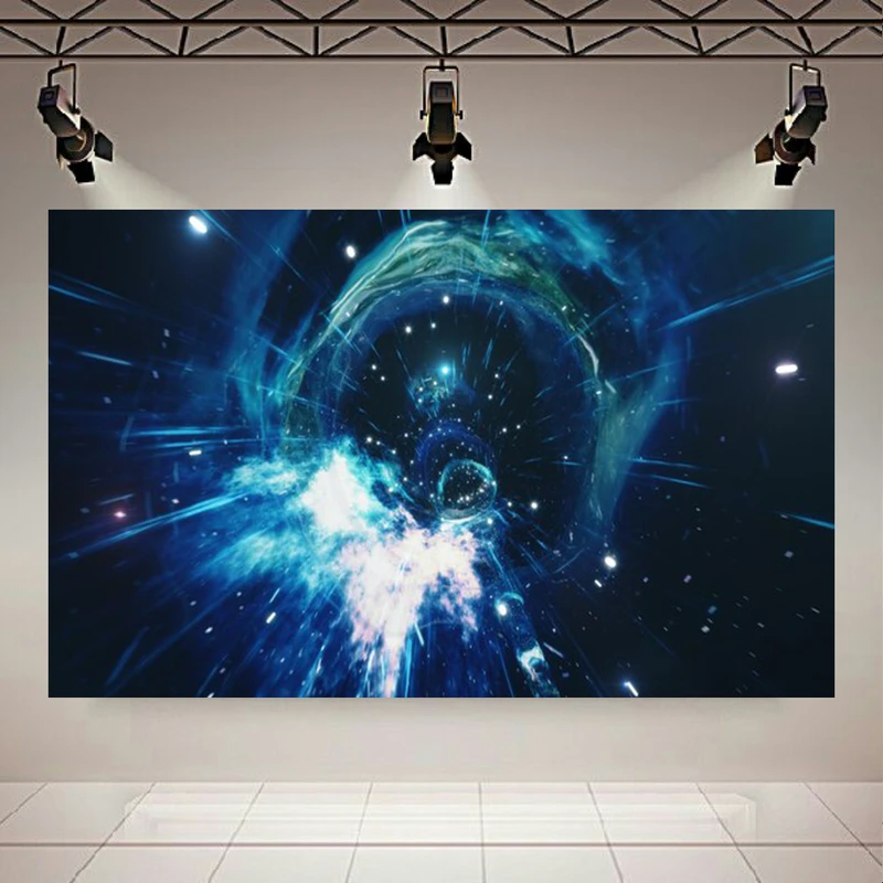 تابلو بوم طرح مخمل کرمچاله مدل فضایی کد AR305442