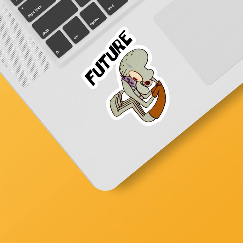 استیکر لپ تاپ و موبایل بووم طرح اختاپوس مدل آینده کد ET42