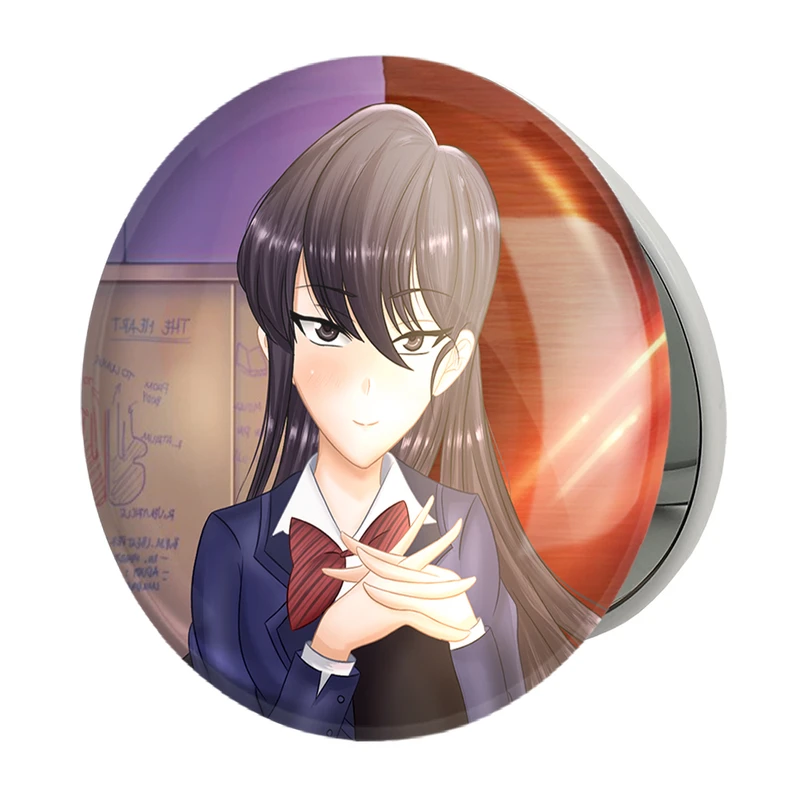 آینه جیبی خندالو طرح انیمه کومی سان مدل تاشو کد 16078 