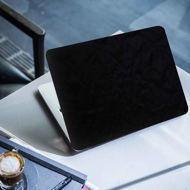استیکر لپ تاپ طرح paper texture black کد P-889 مناسب برای لپ تاپ 15.6 اینچ