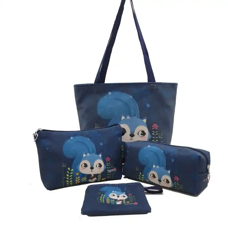 ساک لوازم کودک و نوزاد ساسویه مدل حیوانات کد 293 مجموعه 4 عددی