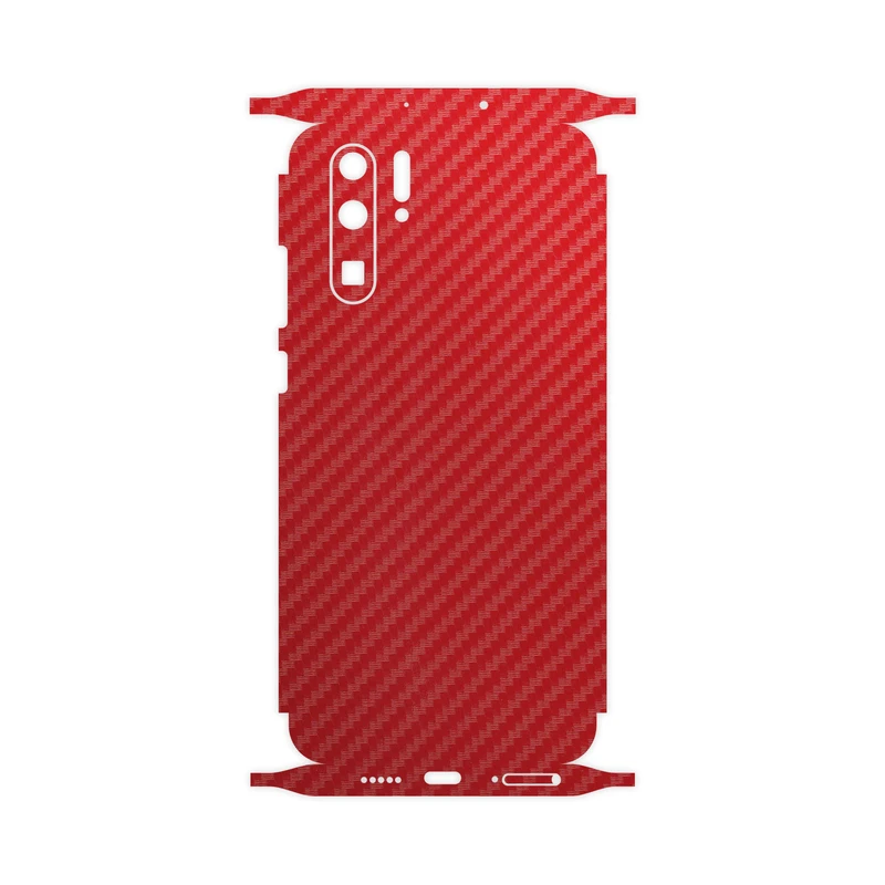 برچسب پوششی ماهوت مدل Full skin-Red-Fiber مناسب برای گوشی موبایل هوآوی P30 Pro