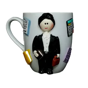 ماگ سرامیکی مدل پسر حسابدار کد 01010