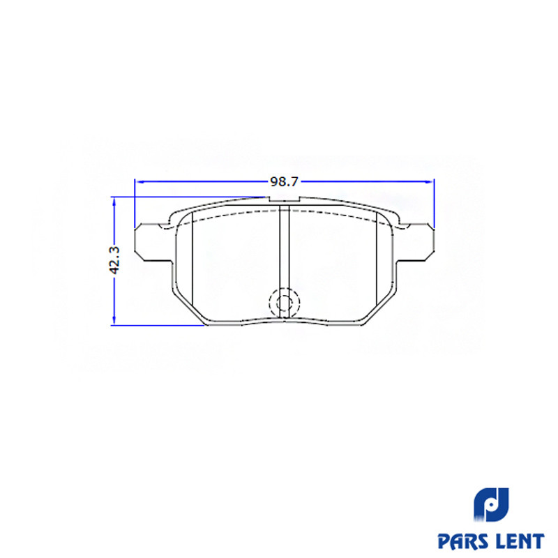 لنت ترمز عقب لنت پارس مدل 24610 مناسب برای سایپا شاهین