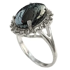 انگشتر نقره زنانه مدل حدید کد AW7016