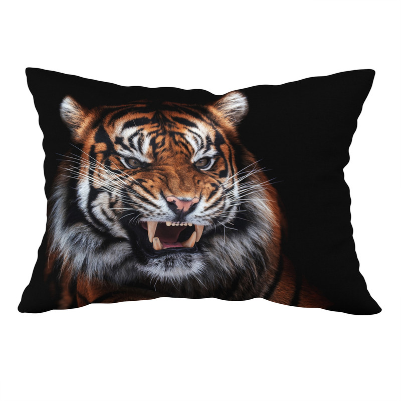 رو بالشی مدل مخمل طرح پلنگ کد 2129