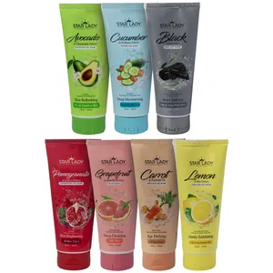 ماسک صورت استارلیدی مدل میوه ای ویتامینه و آبرسان مناسب برای انواع پوست حجم 175 میلی لیتر مجموعه 7 عددی