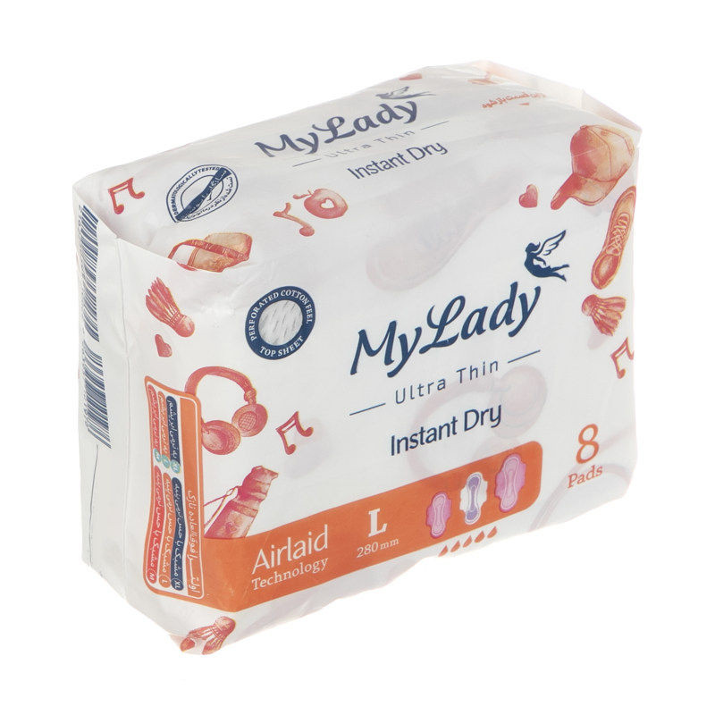 نوار بهداشتی مای لیدی مدل Silky Soft سایز بزرگ مجموعه 10 عددی