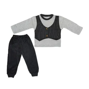 ست سویشرت و شلوار نوزادی مدل کرکدار کد 11