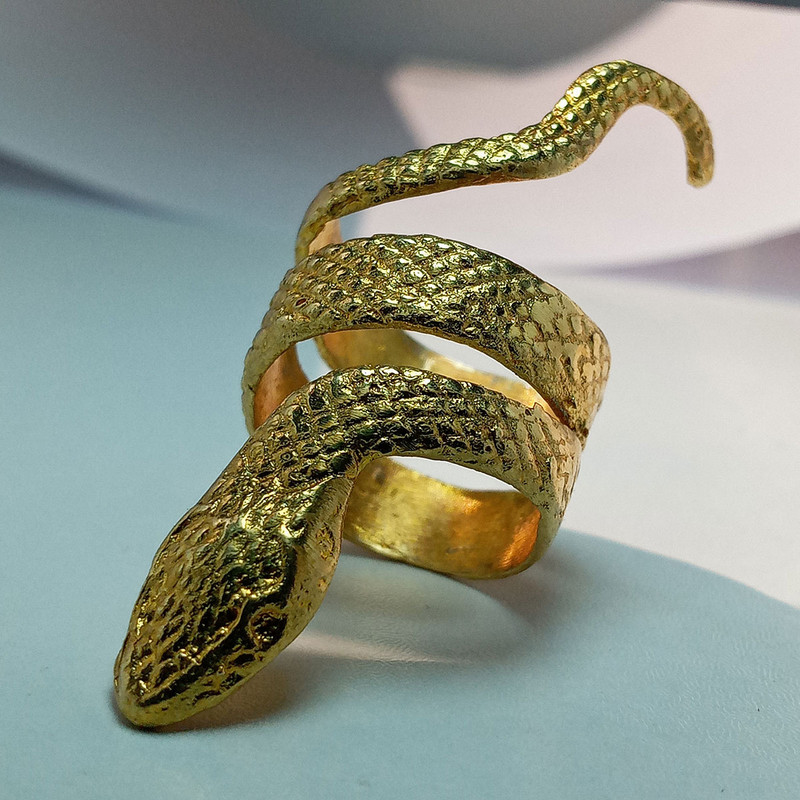 انگشتر زنانه مدل مار کد SN-BRG108