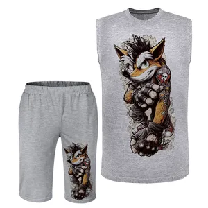 ست تاپ و شلوارک مردانه مدل کراش کد A288