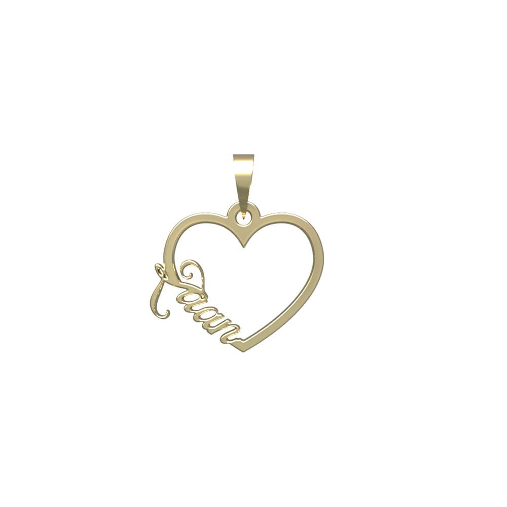 آویز گردنبند طلا 18 عیار زنانه مدوپد مدل اسم زائان zaan کد PB1-10113 -  - 2