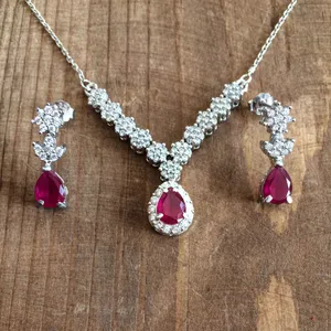 نیم ست نقره زنانه  کد 2076