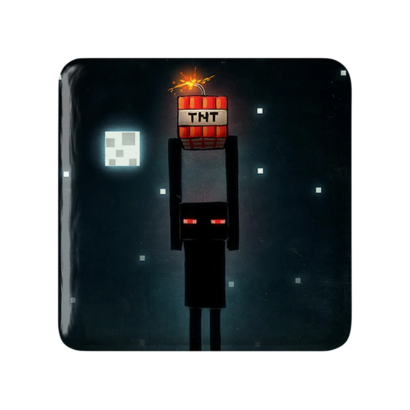 مگنت خندالو طرح بازی ماینکرافت (Minecraft) مدل مربعی کد 36995