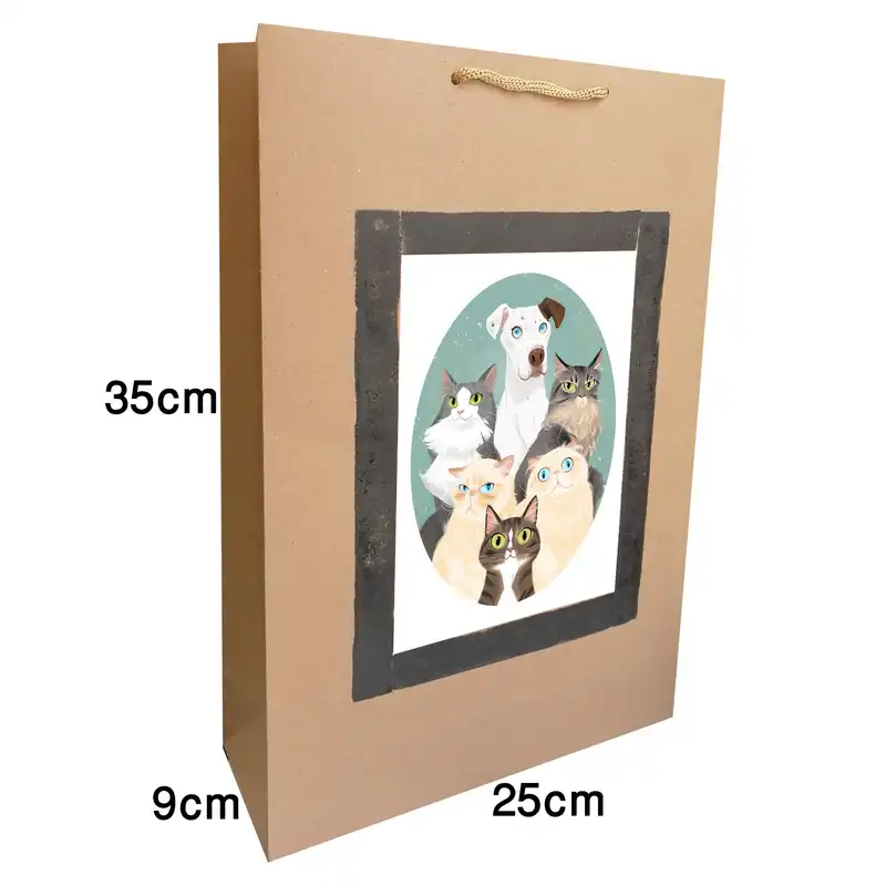 پاکت هدیه مدل پت شاپ مجموعه 5 عددی