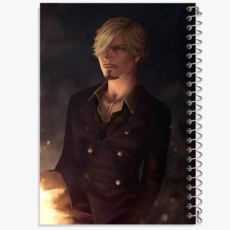 دفتر نت موسیقی 50 برگ خندالو مدل سانجی انیمه وان پیس One Piece کد 17242