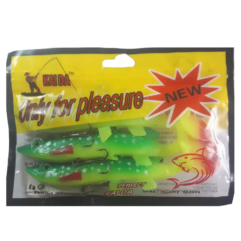 طعمه ماهیگیری کایدا مدل ماهی مصنوعی ژله ای بسته 3 عددی