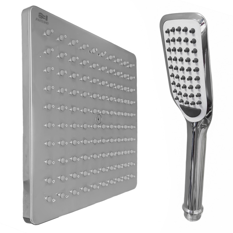 سردوش حمام شیرآلات بهداشتی پارس شید فاتح مدل مربع دنا