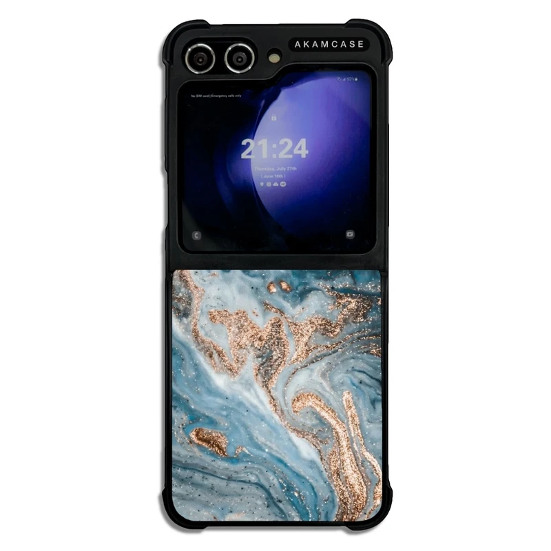 کاور آکام مدل AMCWSGZFLIP5-MARBEL14 مناسب برای گوشی موبایل سامسونگ Galaxy Z Flip 5