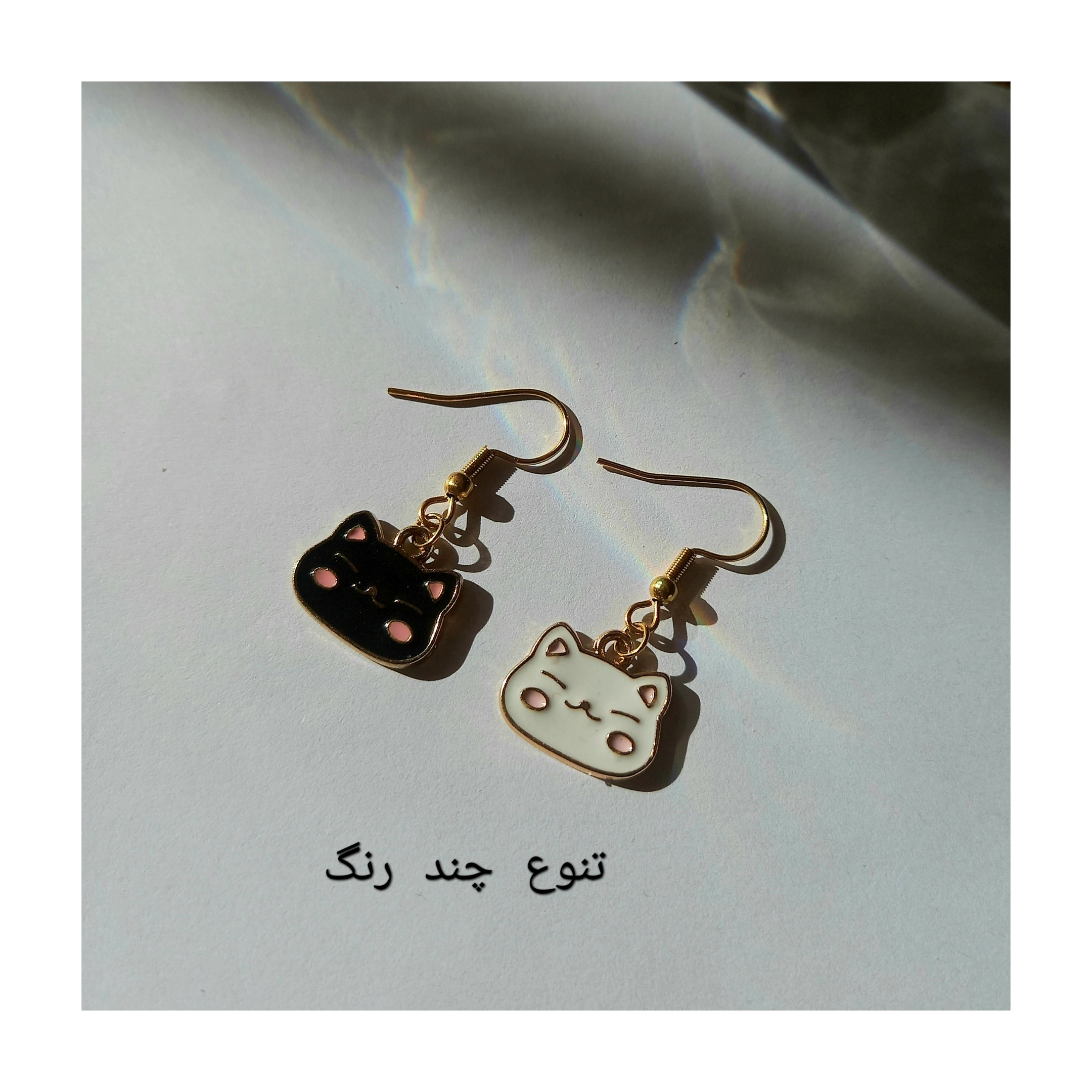 گوشواره دخترانه مدل گربه کیتی