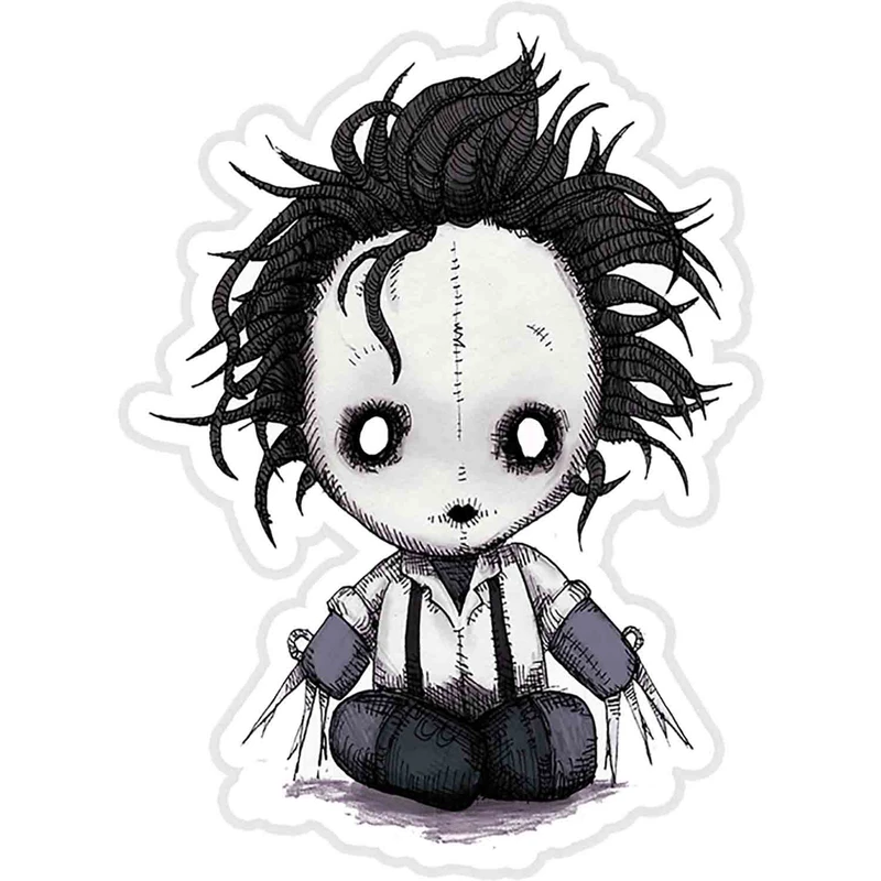 استیکر لپ تاپ طرح edward scissorhands cartoon  کد ST570