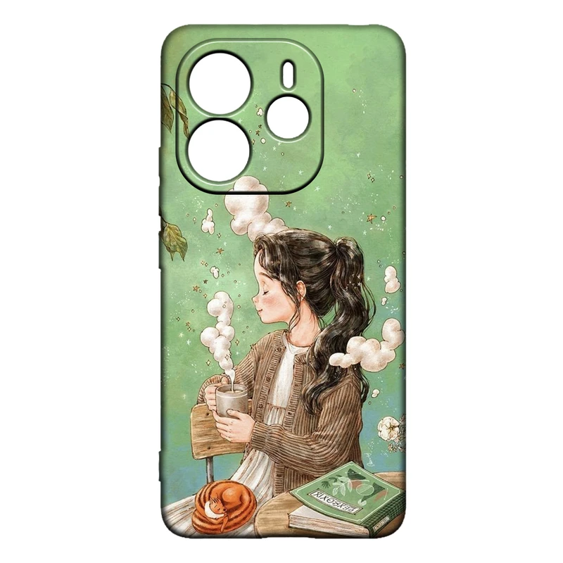 کاور طرح دخترانه کد 290 مناسب برای گوشی موبایل شیائومی Redmi Note 14 4G