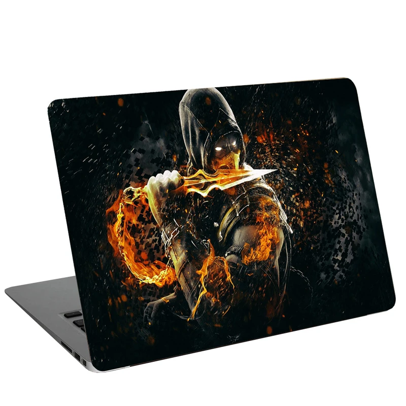 استیکر لپ تاپ طرح Scorpion Mortal Kombat کد C-171 مناسب برای لپ تاپ 15.6 اینچ