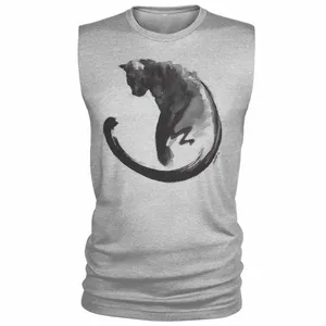 تاپ مردانه طرح گربه کد A118