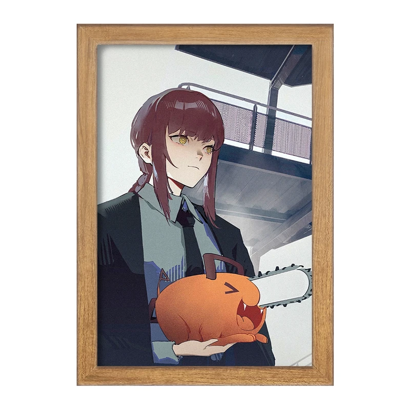 تابلو خندالو مدل ماکیما انیمه مرد اره ای Chainsaw Man  کد 17942