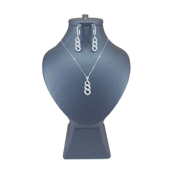 نیم ست نقره زنانه کد 1